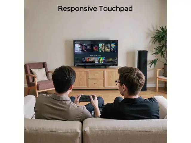 Alt view image 7 of 7 - WRIARICH Mini Keyboard with Touchpad, Mini Bluetooth Keyboard, 2.4G Ultra-Thin Handheld Wireless Portable, Suitable for PC/Tablet/TV/Smartphone, Suitable for Travel, Office and Home UseRechargeable