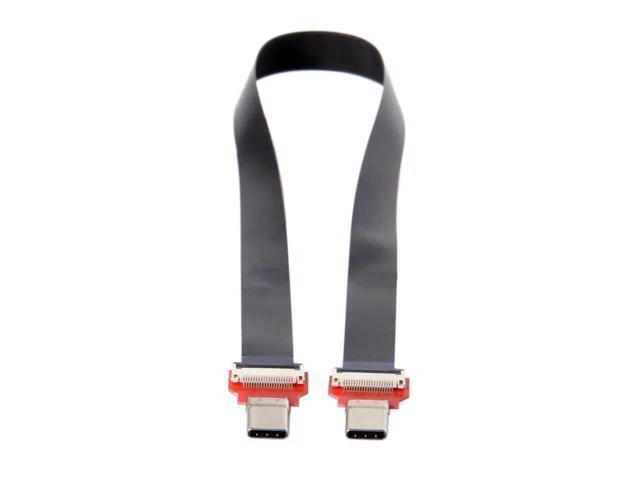 Alt view image 3 of 3 - WRIARICH FPC Flat USB 3.1 Type-C USB-C Male to Male Data Cable 20cm for Macbook & Laptop & Phone & Drive