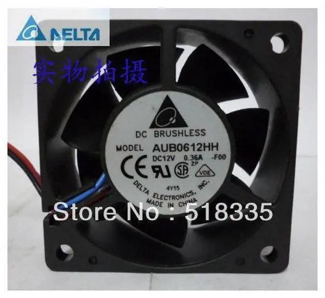 Main image of WRIARICH for delta 6025 12V 0.36A 3-wire AUB0612HH Server Inverter Cooling fan