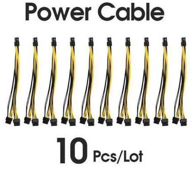Main image of WRIARICH 10 Pcs 8 Pin PCI-e To 8 Pin (6+2) PCI-e (Female To Male) GPU Power Cable 210mm 260mm For graphics card mining motherboard