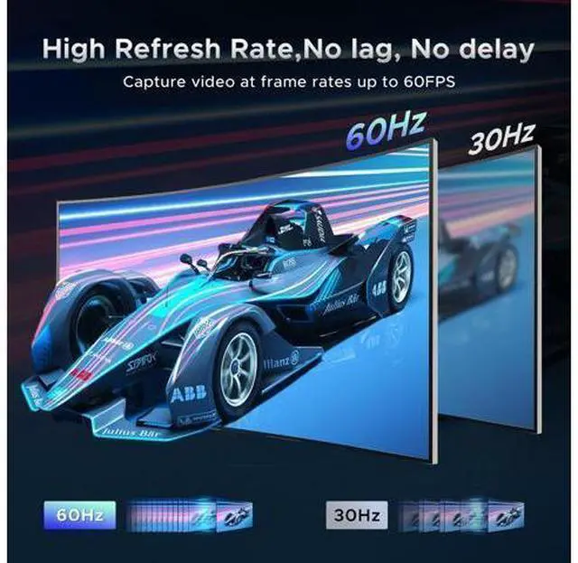 Alt view image 6 of 7 - WRIARICH Video Capture Card, Audio Video Capture Card, USB 3.0 Capture Card 4K HDMI Loop-Out, 1080P 60FPS/2K 30FPS Video Game Capture for Streaming Works for PS5/Switch/Camera/PC/OBS(Black)