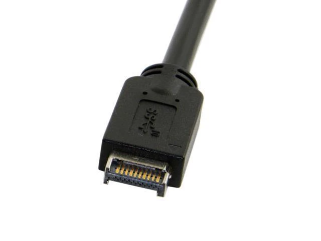 Alt view image 3 of 3 - WRIARICH USB 3.0 Type-A Male to USB 3.1 Front Panel Header Extension Data Cable Converter Cord 50cm Black