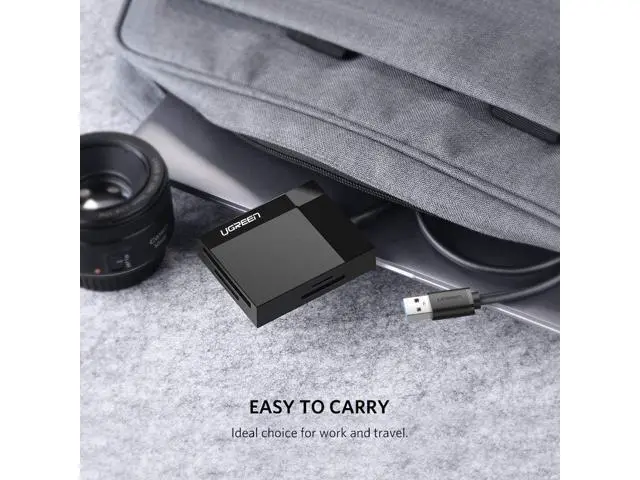 Alt view image 6 of 7 - WRIARICH SD Card Reader USB 3.0 Card Hub Adapter 5Gbps Read 4 Cards Simultaneously CF, CFI, TF, SDXC, SDHC, SD, MMC, Micro SDXC, Micro SD, Micro SDHC, MS, UHS-I (Black)