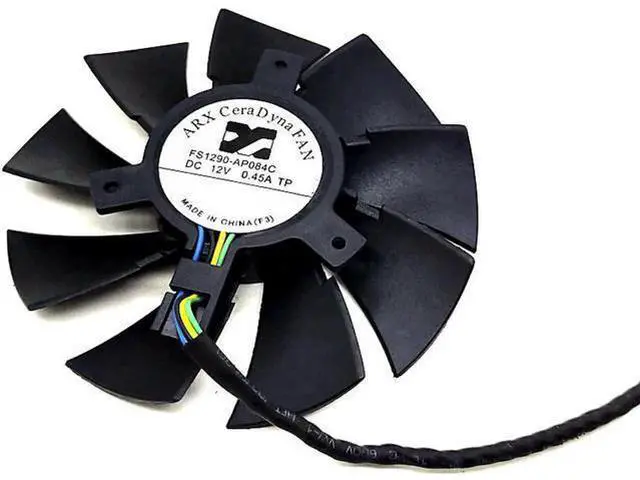 Main image of WRIARICH Hd7750 hd7770 video card fan ARX FS1290-AP084C 12V 4-wire temperature control Diameter: 85mm Hole distance: 39mm