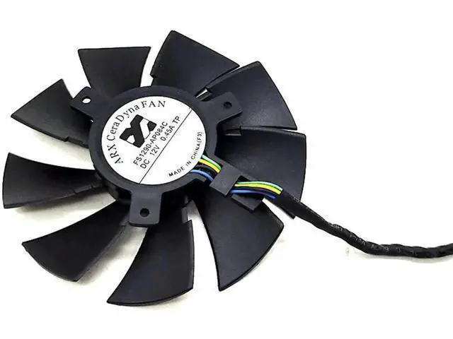 Alt view image 3 of 5 - WRIARICH Hd7750 hd7770 video card fan ARX FS1290-AP084C 12V 4-wire temperature control Diameter: 85mm Hole distance: 39mm