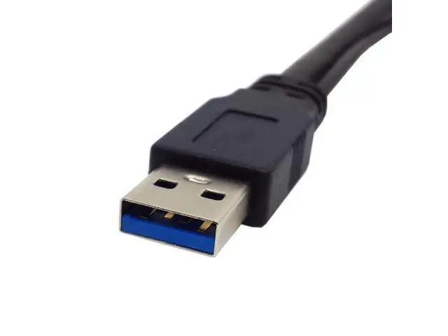 Alt view image 5 of 5 - WRIARICH Two USB 3.0 A Male with USB Power to Micro USB 3.0 Y Cable for Mobile Hard Disk U3-029-0.5M