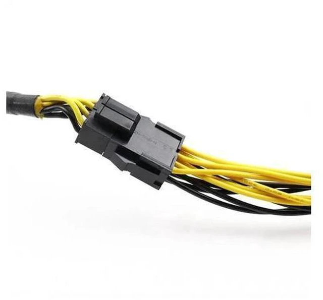 Alt view image 2 of 6 - WRIARICH CPU 8P Female to 2 Port Dual 8pin 6P+2P Male GPU Graphics Video Card Power Supply Riser Mining Cord Cabo