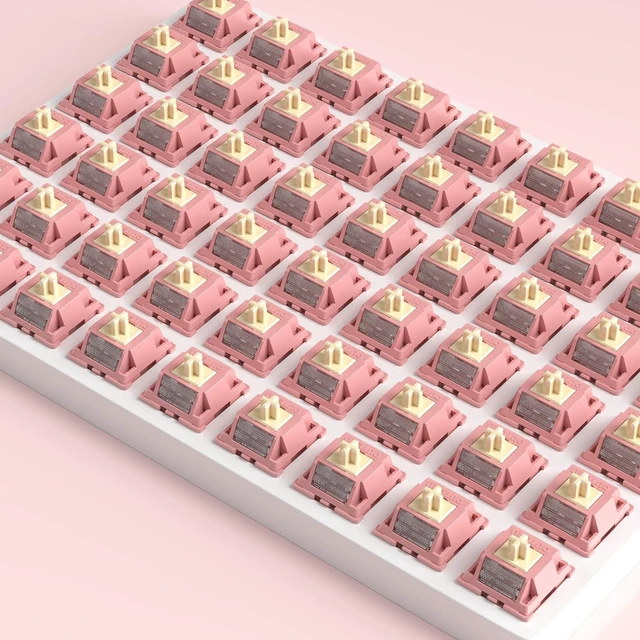 Alt view image 6 of 7 - WRIARICH DRAOZA Outemu Red Bean Pro Keyboard Switch for Mechanical Gaming Keyboard,5 Pin 40gf Linear Pre Lubed Switches(45PCS)