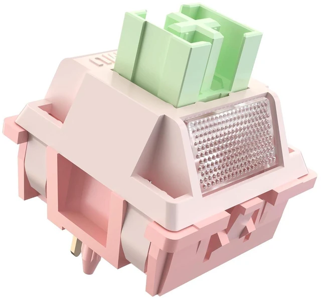 Main image of WRIARICH DRAOZA for Outemu White Peach Silent Switch, 40g Pre-Lubed Silent Linear Switch for Mechanical Gaming Keyboard, 5-Pin Switches (45Pcs)