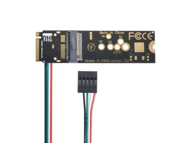 Alt view image 2 of 3 - WRIARICH NGFF Key-A/E WiFi Wireless Card to PCI-E M.2 NGFF Key-M NVME SSD Adapter for AX200 Wifi 6 Bluetooth 5.1
