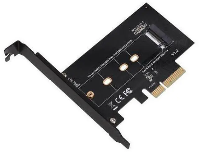 Main image of WRIARICH SIIG M.2 NGFF SSD (M Key) to PCIe 3.0 x4 Card Adapter For 2230, 2242,2260, 2280 M.2 PCIe Host Controller Expansion Card SSDs NVMe or AHCI - (SC-M20014-S1),Black