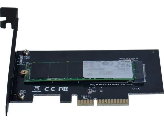 Alt view image 5 of 5 - WRIARICH SIIG M.2 NGFF SSD (M Key) to PCIe 3.0 x4 Card Adapter For 2230, 2242,2260, 2280 M.2 PCIe Host Controller Expansion Card SSDs NVMe or AHCI - (SC-M20014-S1),Black