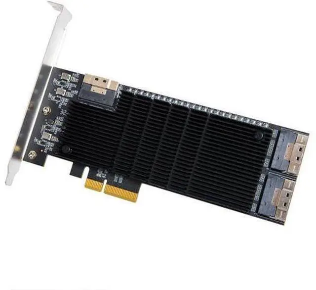 Main image of WRIARICH IO CREST 24 Port SATA III to PCIe 3.0 x4 Non-RAID Expansion Card JMB575 JMB582 Low Profile Bracket,SI-PEX40169