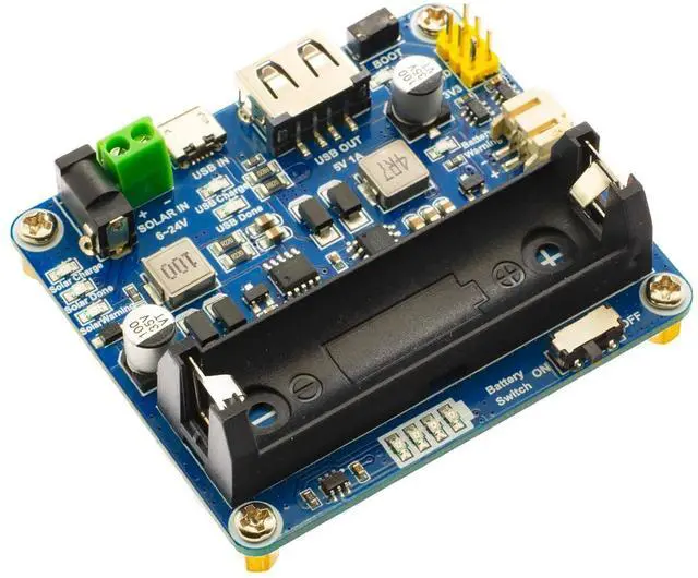 Main image of WRIARICH Solar Power Management Module for 6V~24V Solar Panel Supports Solar Panel/USB Connection Battery Charging Onboard MPPT Set Switch