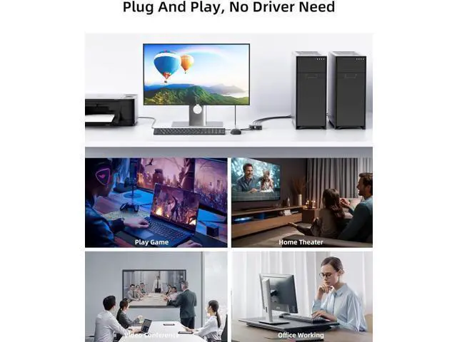 Alt view image 7 of 7 - 8K@60Hz HDMI 2.1 USB KVM Switch 1 Monitors 2 Computers, 4K@120Hz USB switcher HDMI KVM Switch 2 in 1 Out with Remote and 4 USB 2.0 Port, 2 USB Cables and 1 Desktop Controller for Work or Entertainment