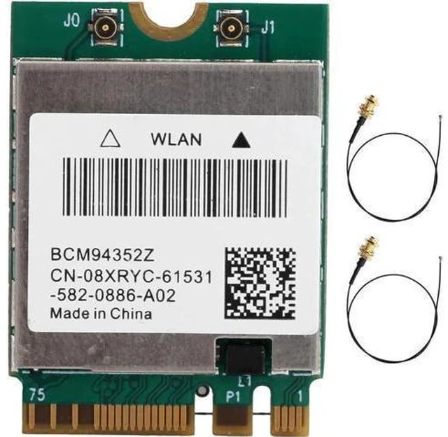 Main image of WRIARICH Wireless Network Card NGFF 2.4Ghz / 5Ghz Dual Band BCM94352Z Wireless Network Card(#1)