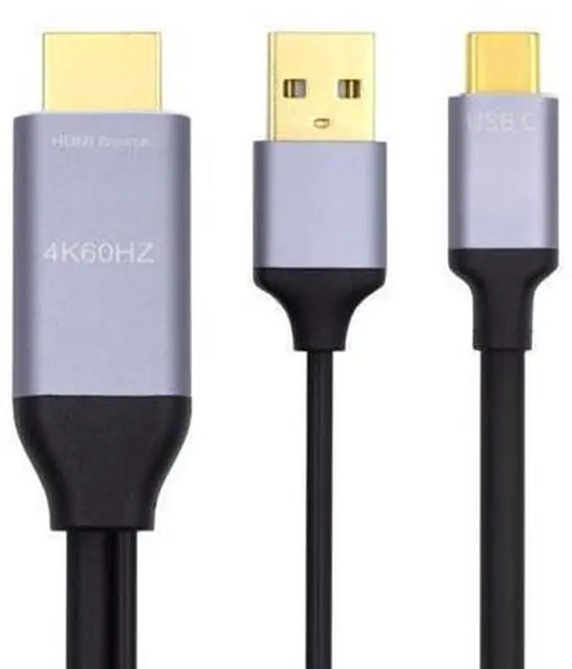 Main image of WRIARICH Vszerda Reversible HDMI to USB-C Cable 4K, HDMI 1.4 Source to USB 3.1 Type C Male HDTV Cord for for Laptop Monitor 1.8m