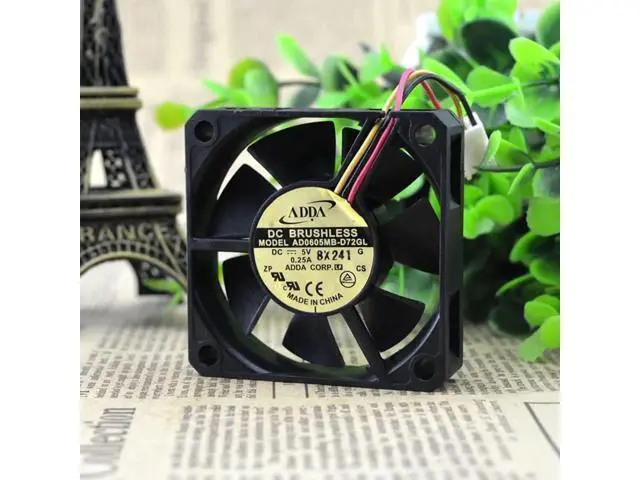 Alt view image 3 of 5 - WRIARICH ADDA 5V 0.25A AD0605MB-D72GL 6015 Power Supply High Volume 6cm Fan