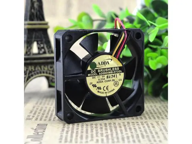 Alt view image 5 of 5 - WRIARICH ADDA 5V 0.25A AD0605MB-D72GL 6015 Power Supply High Volume 6cm Fan