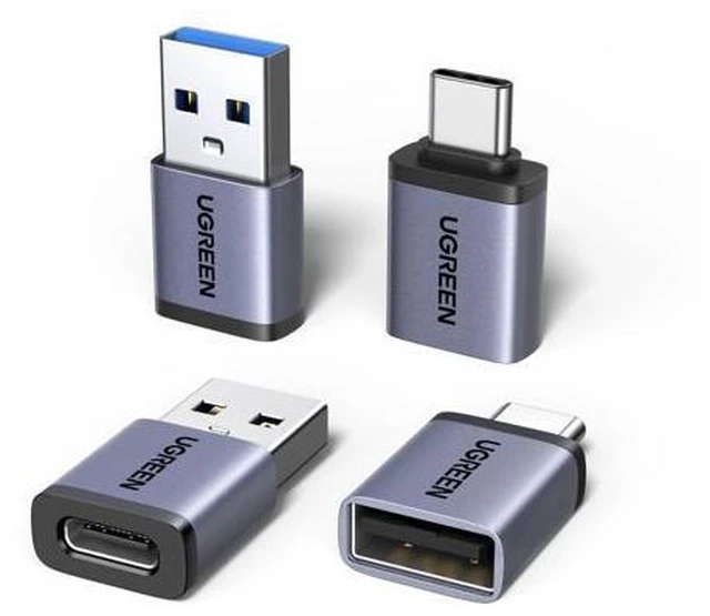 Main image of WRIARICH USB to USB C Adapter & USB C to USB Adapter Combo 4-Pack, 10Gbps Type C USBC Adapter Compatible with MacBook, iPhone 17/16/15, iPad, Samsung Galaxy, Apple Watch