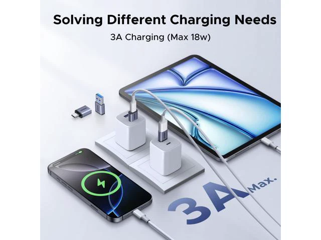 Alt view image 4 of 7 - WRIARICH USB to USB C Adapter & USB C to USB Adapter Combo 4-Pack, 10Gbps Type C USBC Adapter Compatible with MacBook, iPhone 17/16/15, iPad, Samsung Galaxy, Apple Watch