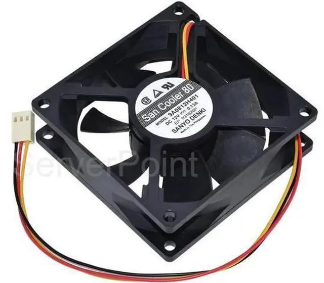 Main image of WRIARICH Genuine 9A0812H401 DC12V 0.13A 8025 8CM 80*80*25mm 2350RPM 3-Pin Cooler Fan