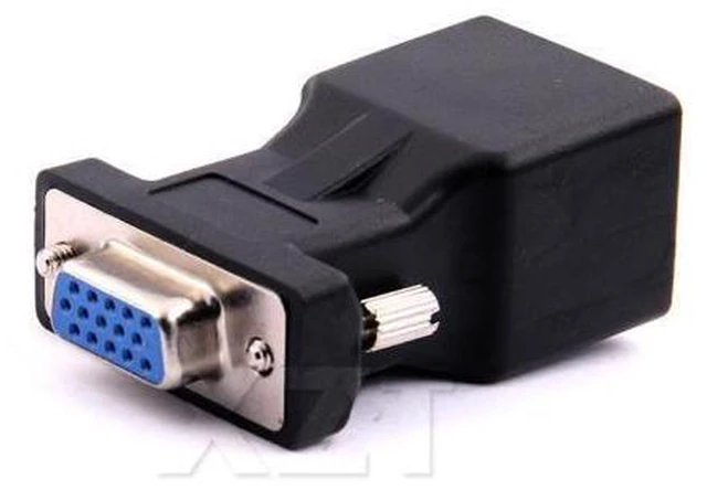 Main image of WRIARICH 10pcs/Lot Hot Selling VGA Extender Male To Lan Cat5 Cat5e RJ45 Ethernet Female Adapter RJ45 to VGA adpater
