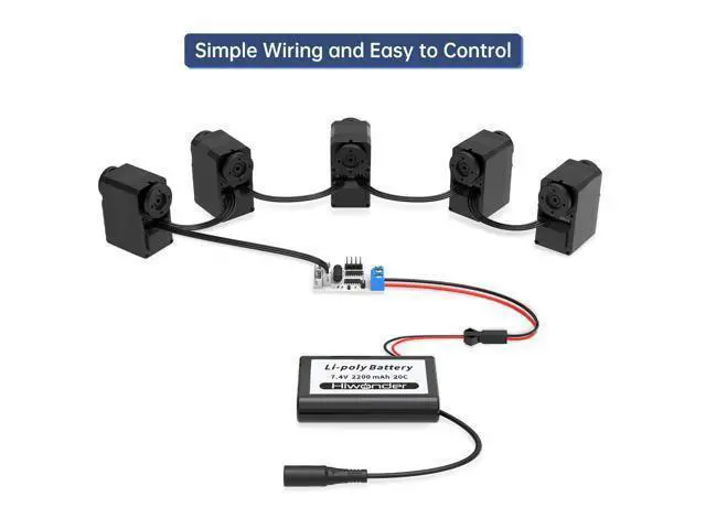 Alt view image 5 of 7 - WRIARICH LX-16A Serial Bus Servo with Bracket, Dual Bearing Full Metal Gear Steering Servo with Debug System for RC Robot DIY, High Torque Servo 17KG.CM 6V - 19.5KG.CM 7.4V, Control Angle 240°