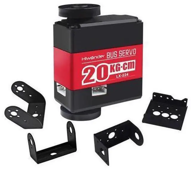 Main image of WRIARICH LX-224 Serial Bus Servo with Bracket, 3 Connectors 20KG Large Torque Dual Ball Bearing Full Metal Servo Motor Equipped with Debug System for Robot DIY Making, 240 Degree Bus Servo