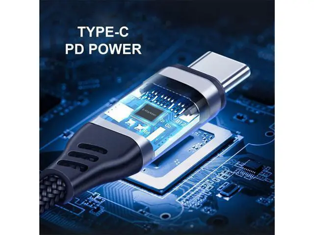 Alt view image 6 of 7 - WRIARICH USB-C Type-C to Audio 3.5MM Dual USB 3.0 HUB Converter Multiport Adapter with Female 100W PD Power Port
