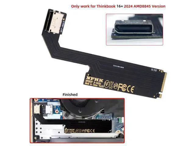 Alt view image 3 of 7 - WRIARICH PCI-E 4.0 M.2 M-Key to Oculink SFF-8612 SFF-8611 Host Adapter for 2024 ThinkBook 16+ AMD8845 External Graphics Card & SSD