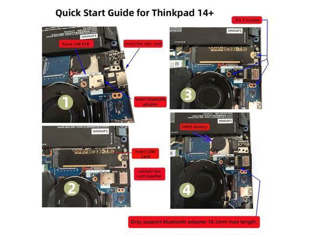 Alt view image 4 of 7 - WRIARICH PCI-E 3.0 M.2 M-Key to Oculink SFF-8612 SFF-8611 Host Adapter for ThinkBook 14+ External Graphics Card & SSD