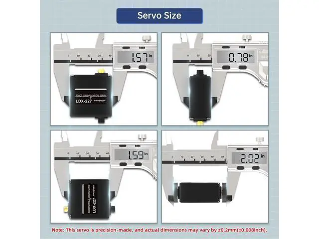 Alt view image 2 of 7 - WRIARICH LDX-227 Full Metal Gear Standard Digital Servo with 17kg High Torque Dual Ball Bearing for Robot(Control Angle 270)
