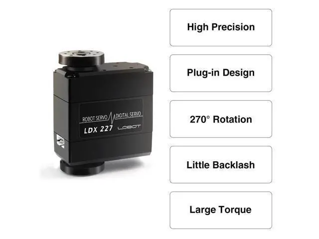 Alt view image 3 of 7 - WRIARICH LDX-227 Full Metal Gear Standard Digital Servo with 17kg High Torque Dual Ball Bearing for Robot(Control Angle 270)