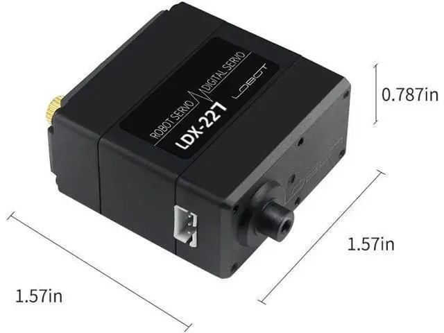 Alt view image 6 of 7 - WRIARICH LDX-227 Full Metal Gear Standard Digital Servo with 17kg High Torque Dual Ball Bearing for Robot(Control Angle 270)