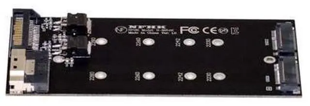 Main image of WRIARICH Dual 2X NVME M.2 AHCI to PCIE Express 3.0 4.0 Slimline SFF-8654 8X Raid Card VROC Raid0 Hyper Adapter