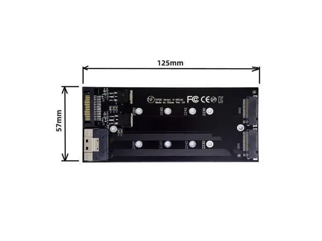 Alt view image 6 of 7 - WRIARICH Dual 2X NVME M.2 AHCI to PCIE Express 3.0 4.0 Slimline SFF-8654 8X Raid Card VROC Raid0 Hyper Adapter
