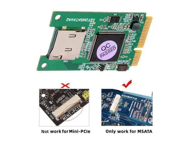 Alt view image 3 of 7 - WRIARICH 30x50mm MSATA to Micro SD T-Flash TF Card Rearder Adapter Embedded for Industrial Mobile SSD