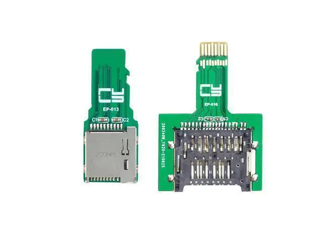 Alt view image 2 of 7 - WRIARICH 2pcs TF Micro SD Male Extender to SD Card Female Extension Adapter PCBA SD/SDHC/SDXC UHS-III UHS-3 UHS-2
