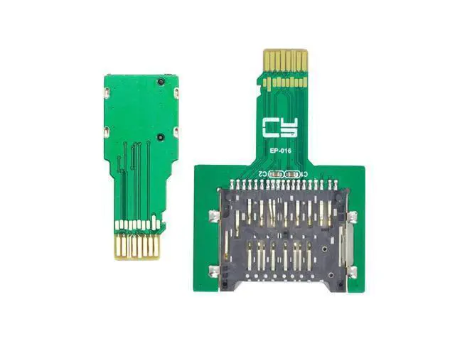 Alt view image 5 of 7 - WRIARICH 2pcs TF Micro SD Male Extender to SD Card Female Extension Adapter PCBA SD/SDHC/SDXC UHS-III UHS-3 UHS-2