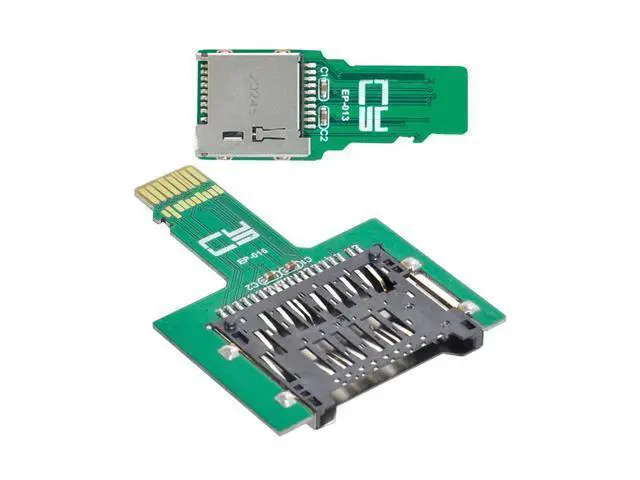 Alt view image 7 of 7 - WRIARICH 2pcs TF Micro SD Male Extender to SD Card Female Extension Adapter PCBA SD/SDHC/SDXC UHS-III UHS-3 UHS-2