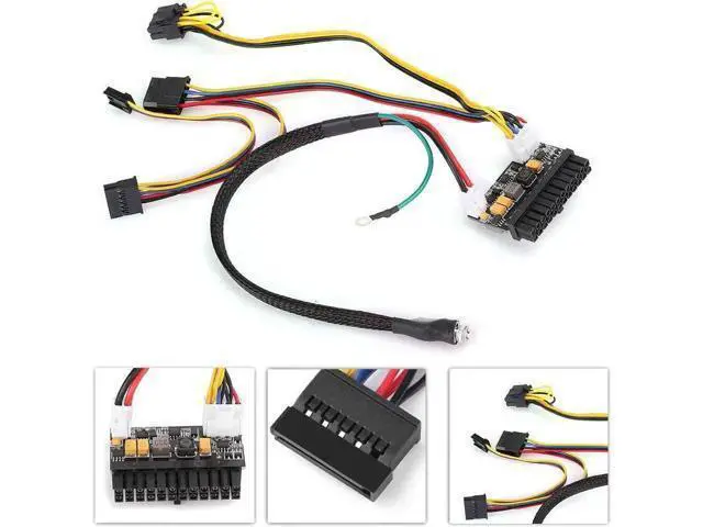 Alt view image 2 of 7 - WRIARICH Asixxsix PC Power Supply Power Module, Quietly Work Without Noise, 24Pin Stable and Reliable, 12V DC Input for Mini-ITX 1U Case