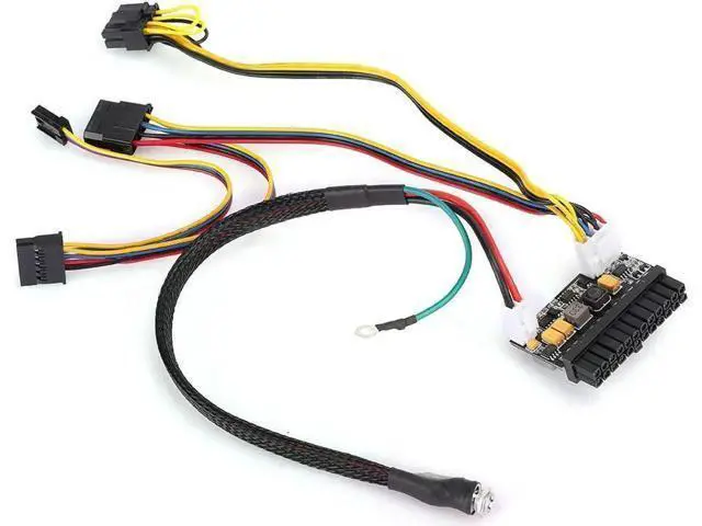 Alt view image 3 of 7 - WRIARICH Asixxsix PC Power Supply Power Module, Quietly Work Without Noise, 24Pin Stable and Reliable, 12V DC Input for Mini-ITX 1U Case