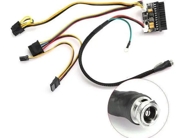 Alt view image 6 of 7 - WRIARICH Asixxsix PC Power Supply Power Module, Quietly Work Without Noise, 24Pin Stable and Reliable, 12V DC Input for Mini-ITX 1U Case