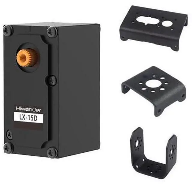 Main image of WRIARICH LX-15D Serial Bus Servo with Bracket, Dual Bearing Full Metal Gear Steering Servo with Debug System for RC Robot DIY, High Torque Servo 15KG.CM 6V - 17KG.CM 7.4V, Control Angle 240°