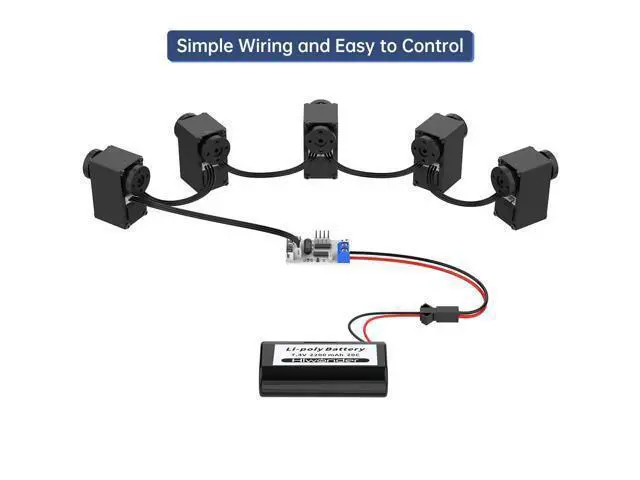 Alt view image 4 of 7 - WRIARICH LX-15D Serial Bus Servo with Bracket, Dual Bearing Full Metal Gear Steering Servo with Debug System for RC Robot DIY, High Torque Servo 15KG.CM 6V - 17KG.CM 7.4V, Control Angle 240°