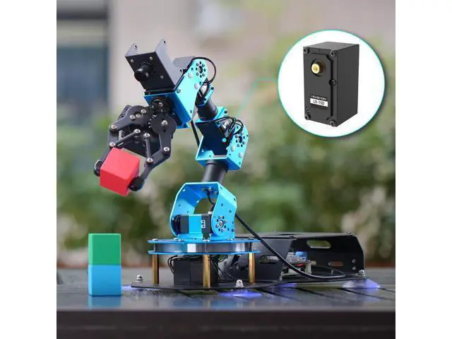 Alt view image 5 of 7 - WRIARICH LX-15D Serial Bus Servo with Bracket, Dual Bearing Full Metal Gear Steering Servo with Debug System for RC Robot DIY, High Torque Servo 15KG.CM 6V - 17KG.CM 7.4V, Control Angle 240°