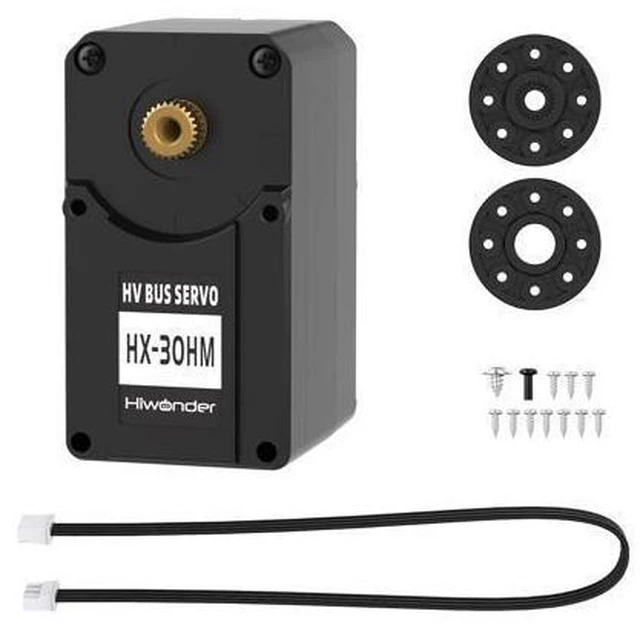 Main image of 30KG Serial Bus Servo High Voltage Wear-Free Magnetic Encoder Anti-Vibration Precise 360°Angle Control & Seamless Rotation Compatible with LeRobot LeKiwi OpenDuck Robotics, Servo Motor HX-30HM