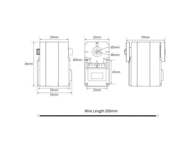 Alt view image 7 of 7 - 30KG Serial Bus Servo High Voltage Wear-Free Magnetic Encoder Anti-Vibration Precise 360°Angle Control & Seamless Rotation Compatible with LeRobot LeKiwi OpenDuck Robotics, Servo Motor HX-30HM