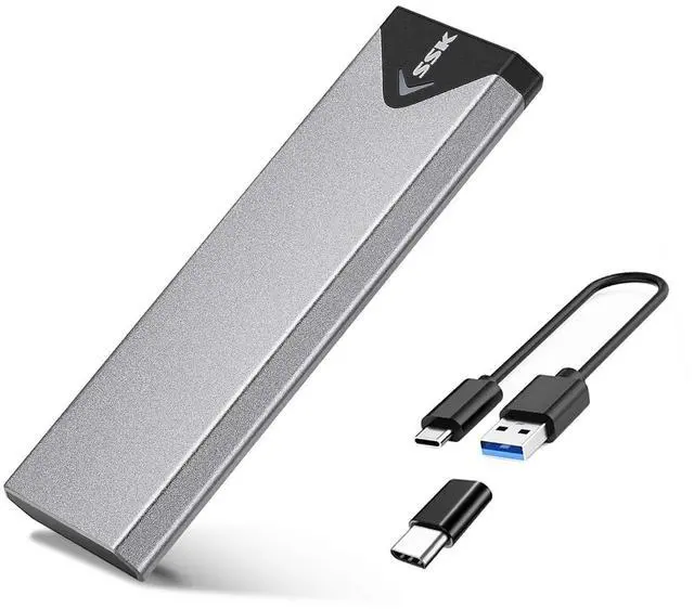 Main image of WRIARICH Aluminum USB 3.2 Gen 1 to M.2 SATA NGFF SSD Enclosure Adapter, External SATA Based M.2 Solid State Drive Enclosure Reader (for M.2 SATA SSD only)